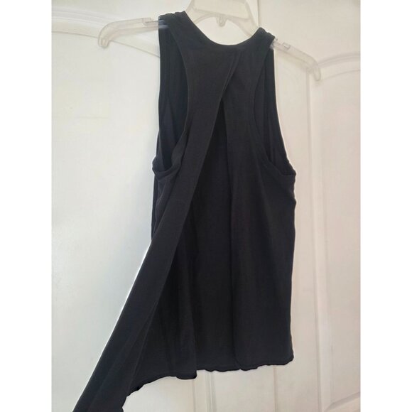 Lululemon Black Open Back Tie Back Lightweight Tank Top M 6 8 - NO SIZE TAG - Picture 3 of 11